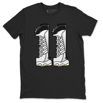 11s Gratitude shirt to match jordans Number 11 sneaker tees Air Jordan 11 Gratitude SNRT Sneaker Release Tees Unisex Black 2 T-Shirt
