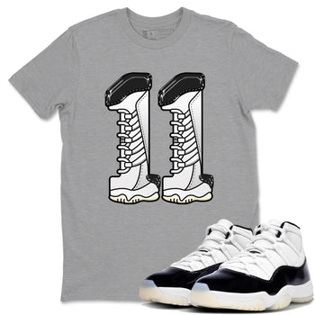 11s Gratitude shirt to match jordans Number 11 sneaker tees Air Jordan 11 Gratitude SNRT Sneaker Release Tees Unisex Heather Grey 1 T-Shirt