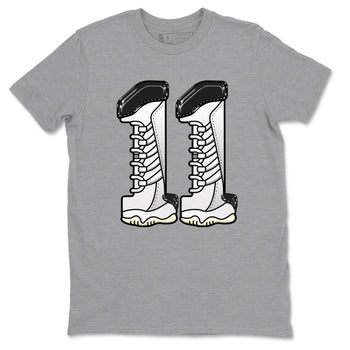 11s Gratitude shirt to match jordans Number 11 sneaker tees Air Jordan 11 Gratitude SNRT Sneaker Release Tees Unisex Heather Grey 2 T-Shirt
