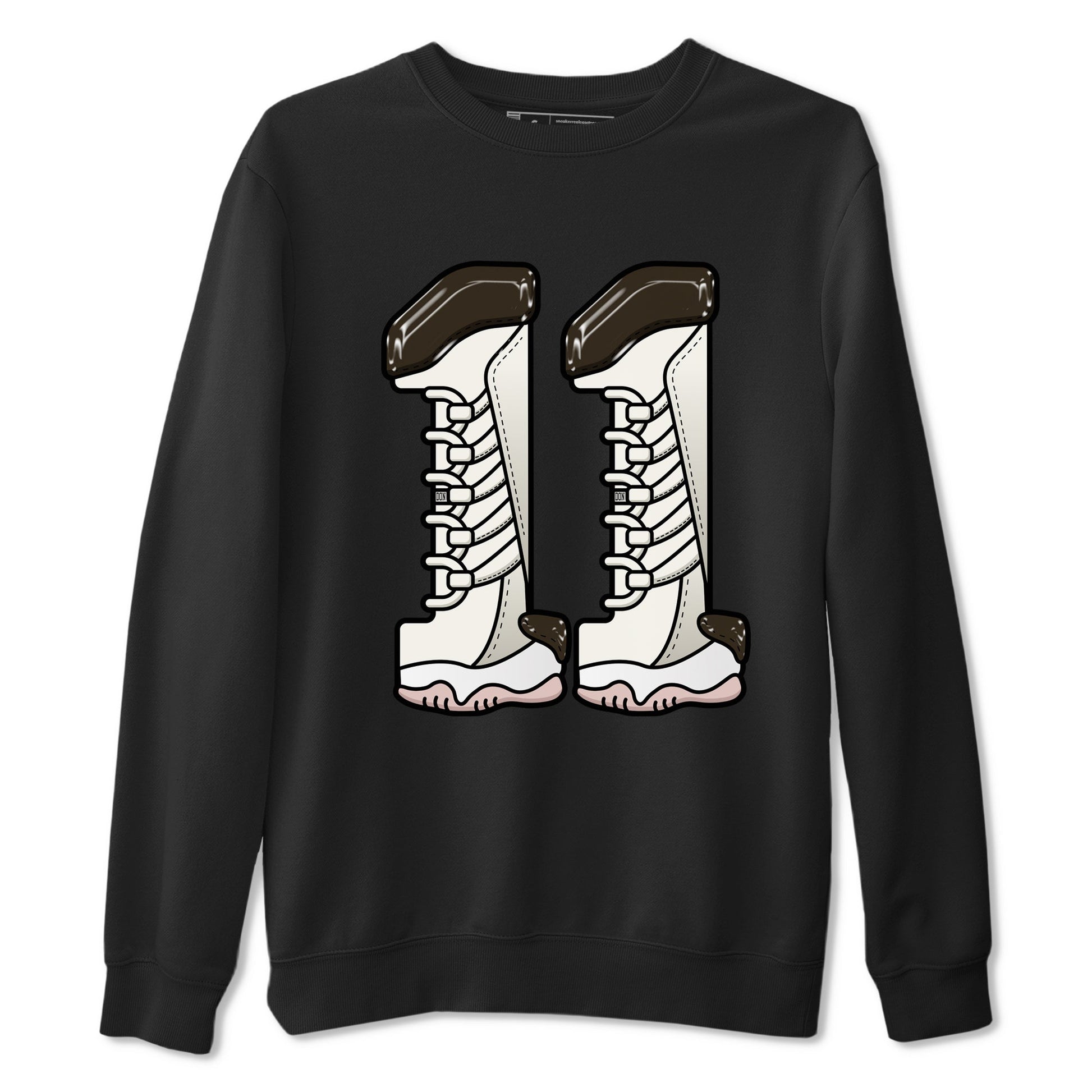 11s Neapolitan shirt to match jordans Number 11 sneaker tees Air Jordan 11 Neapolitan SNRT Sneaker Release Tees Unisex Black 2 T-Shirt