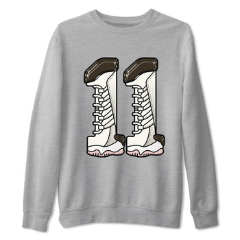 11s Neapolitan shirt to match jordans Number 11 sneaker tees Air Jordan 11 Neapolitan SNRT Sneaker Release Tees Unisex Heather Grey 2 T-Shirt