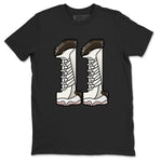 11s Neapolitan shirt to match jordans Number 11 sneaker tees Air Jordan 11 Neapolitan SNRT Sneaker Release Tees Unisex Black 2 T-Shirt