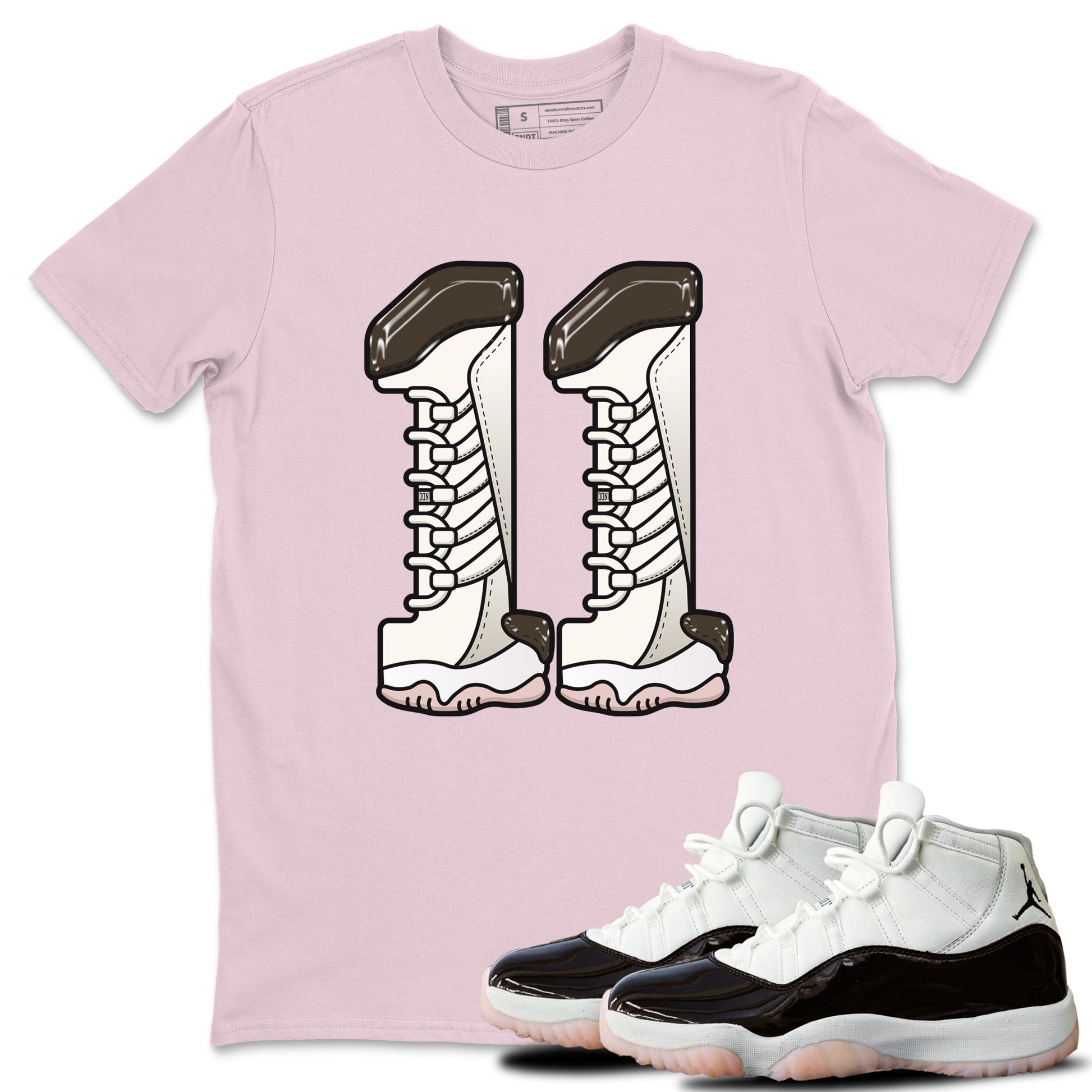 11s Neapolitan shirt to match jordans Number 11 sneaker tees Air Jordan 11 Neapolitan SNRT Sneaker Release Tees Unisex Pink 1 T-Shirt