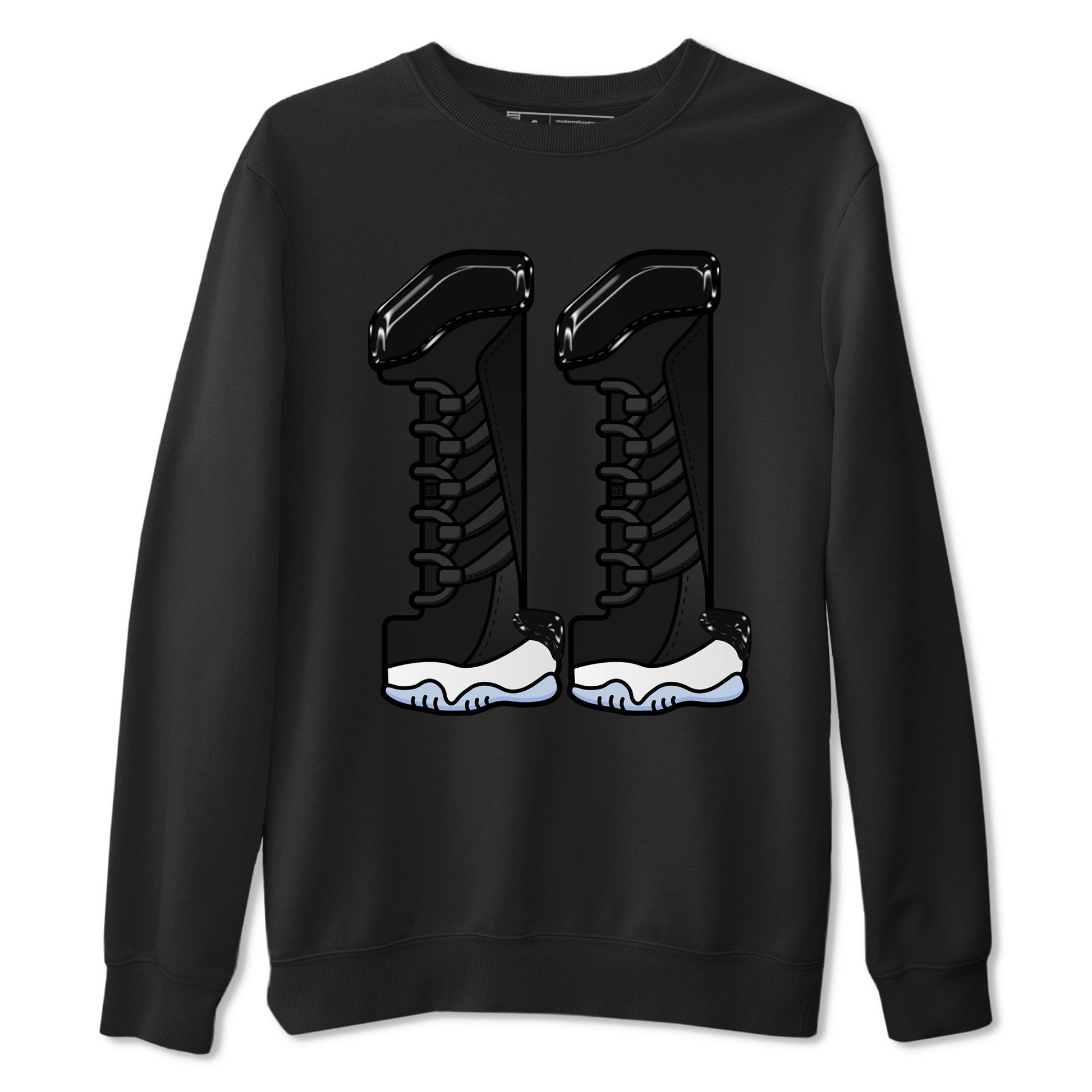 11s Black and Varsity Royal shirt to match jordans Number 11 sneaker tees Air Jordan 11 Black/Varsity Royal SNRT Sneaker Release Tees Unisex Black 2 T-Shirt