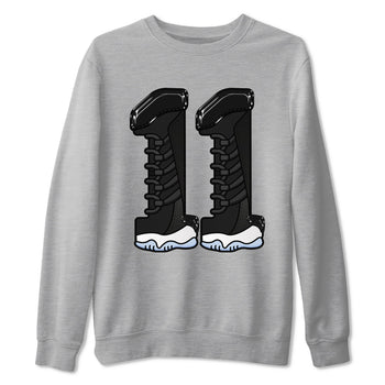 11s Black and Varsity Royal shirt to match jordans Number 11 sneaker tees Air Jordan 11 Black/Varsity Royal SNRT Sneaker Release Tees Unisex Heather Grey 2 T-Shirt
