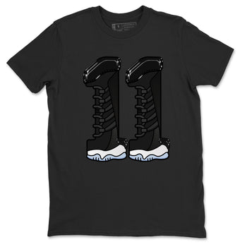 11s Black and Varsity Royal shirt to match jordans Number 11 sneaker tees Air Jordan 11 Black/Varsity Royal SNRT Sneaker Release Tees Unisex Black 2 T-Shirt