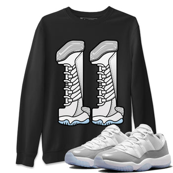 Air Jordan 11 White Cement Sneaker Match Tees Number 11 Sneaker Tees Air Jordan 11 Cement Grey Sneaker Release Tees Unisex Shirts Black 1