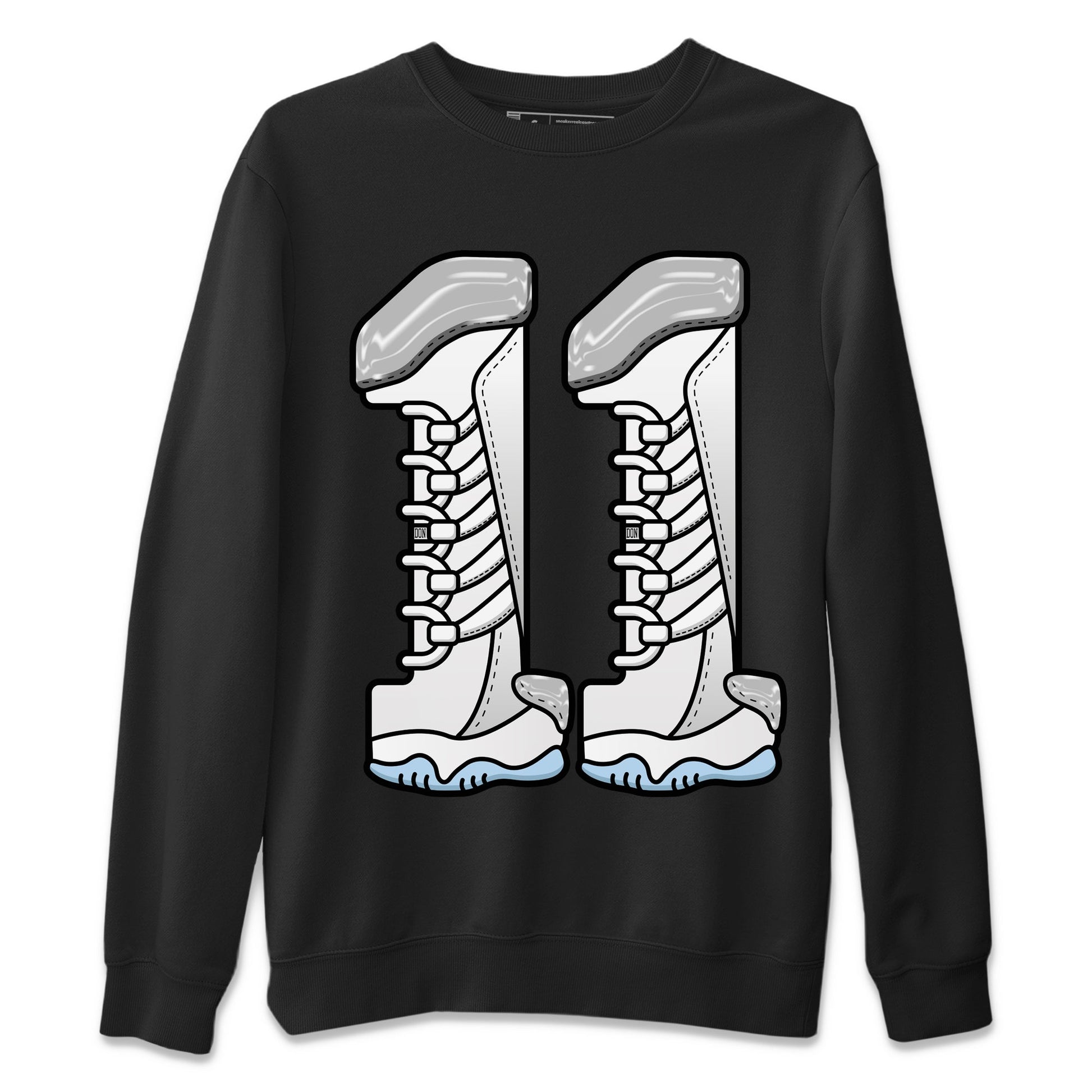Air Jordan 11 White Cement Sneaker Match Tees Number 11 Sneaker Tees Air Jordan 11 Cement Grey Sneaker Release Tees Unisex Shirts Black 2