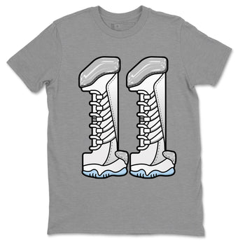 Air Jordan 11 White Cement Sneaker Match Tees Number 11 Sneaker Tees Air Jordan 11 Cement Grey Sneaker Release Tees Unisex Shirts Heather Grey 2