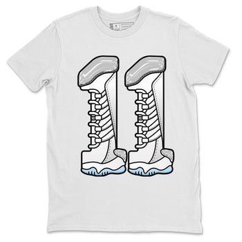 Air Jordan 11 White Cement Sneaker Match Tees Number 11 Sneaker Tees Air Jordan 11 Cement Grey Sneaker Release Tees Unisex Shirts White 2