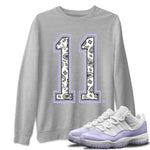 Jordan 11 Pure Violet Sneaker Match Tees Texture 11 Sneaker Tees Jordan 11 Pure Violet Sneaker Release Tees Unisex Shirts