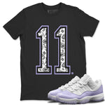 Jordan 11 Pure Violet Sneaker Match Tees Texture 11 Sneaker Tees Jordan 11 Pure Violet Sneaker Release Tees Unisex Shirts