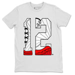 12s Cherry Sneaker Match Tees Number 12 Sneaker Tees Air Jordan 12 Cherry Sneaker Release Tees Unisex Shirts White 2