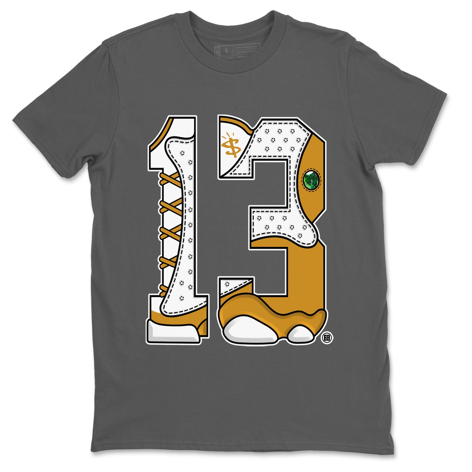 Jordan Retro 13 Wheat Sneaker Matching Tee Number 13 Sneaker Tees Air Jordan 13 Wheat Sneaker Release Tees Unisex Shirts Cool Grey 2
