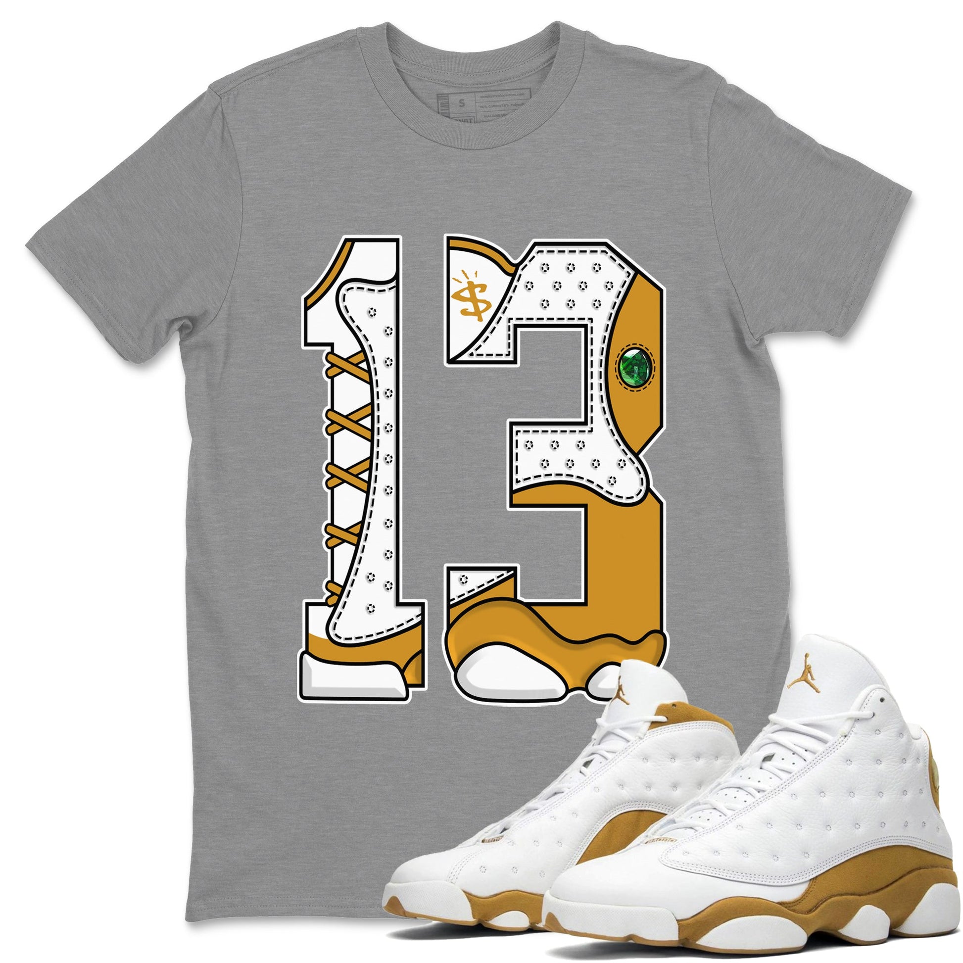 Air Jordan 13 Retro Wheat, Number 13 Unisex Shirts