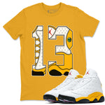 Jordan 13 Del Sol Sneaker Match Tees Number 13 Sneaker Tees Jordan 13 Del Sol Sneaker Release Tees Unisex Shirts