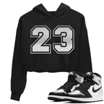 Jordan 1 Silver Toe Sneaker Match Tees Number 23 Sneaker Tees Jordan 1 Silver Toe Sneaker Release Tees Women's Shirts