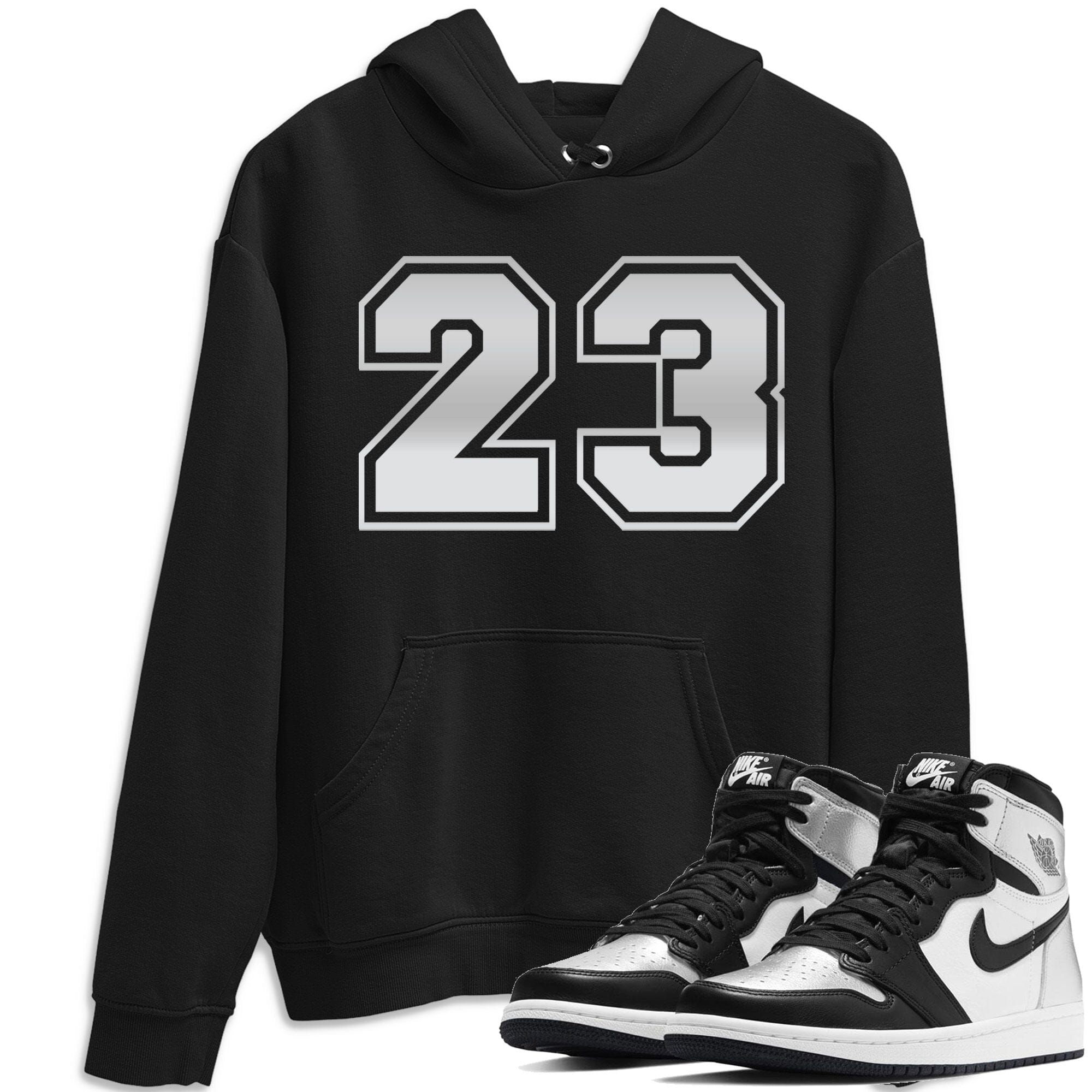 Jordan 1 Silver Toe Sneaker Match Tees Number 23 Sneaker Tees Jordan 1 Silver Toe Sneaker Release Tees Unisex Shirts