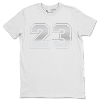 Jordan 1 Silver Toe Sneaker Match Tees Number 23 Sneaker Tees Jordan 1 Silver Toe Sneaker Release Tees Unisex Shirts