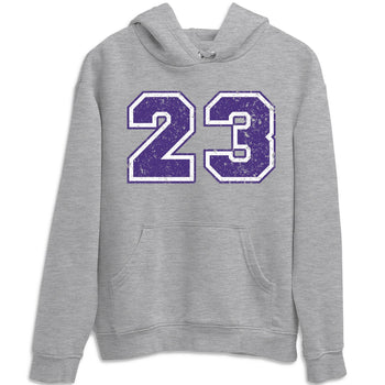 Jordan 1 WMNS Court Purple Sneaker Match Tees Number 23 Sneaker Tees Jordan 1 WMNS Court Purple Sneaker Release Tees Unisex Shirts