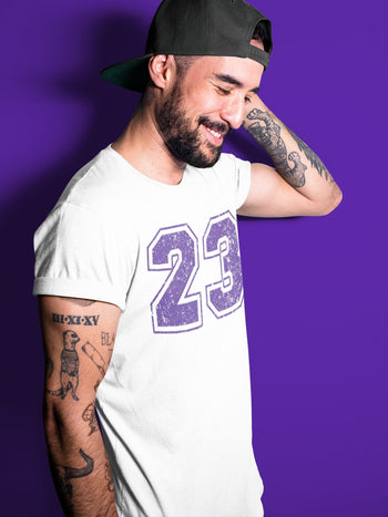 Jordan 1 WMNS Court Purple Sneaker Match Tees Number 23 Sneaker Tees Jordan 1 WMNS Court Purple Sneaker Release Tees Unisex Shirts