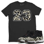 Jordan 11 Animal Instinct Sneaker Match Tees Number 23 Sneaker Tees Jordan 11 Animal Instinct Sneaker Release Tees Unisex Shirts