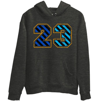 Jordan 2 OFF-WHITE Black Blue Sneaker Match Tees Number 23 Sneaker Tees Jordan 2 OFF-WHITE Black Blue Sneaker Release Tees Unisex Shirts