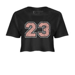 Dunk Low WMNS Rose Whisper shirt to match jordans Number 23 sneaker tees Dunk Rose Whisper SNRT Sneaker Release Tees Black 2 Crop T-Shirt