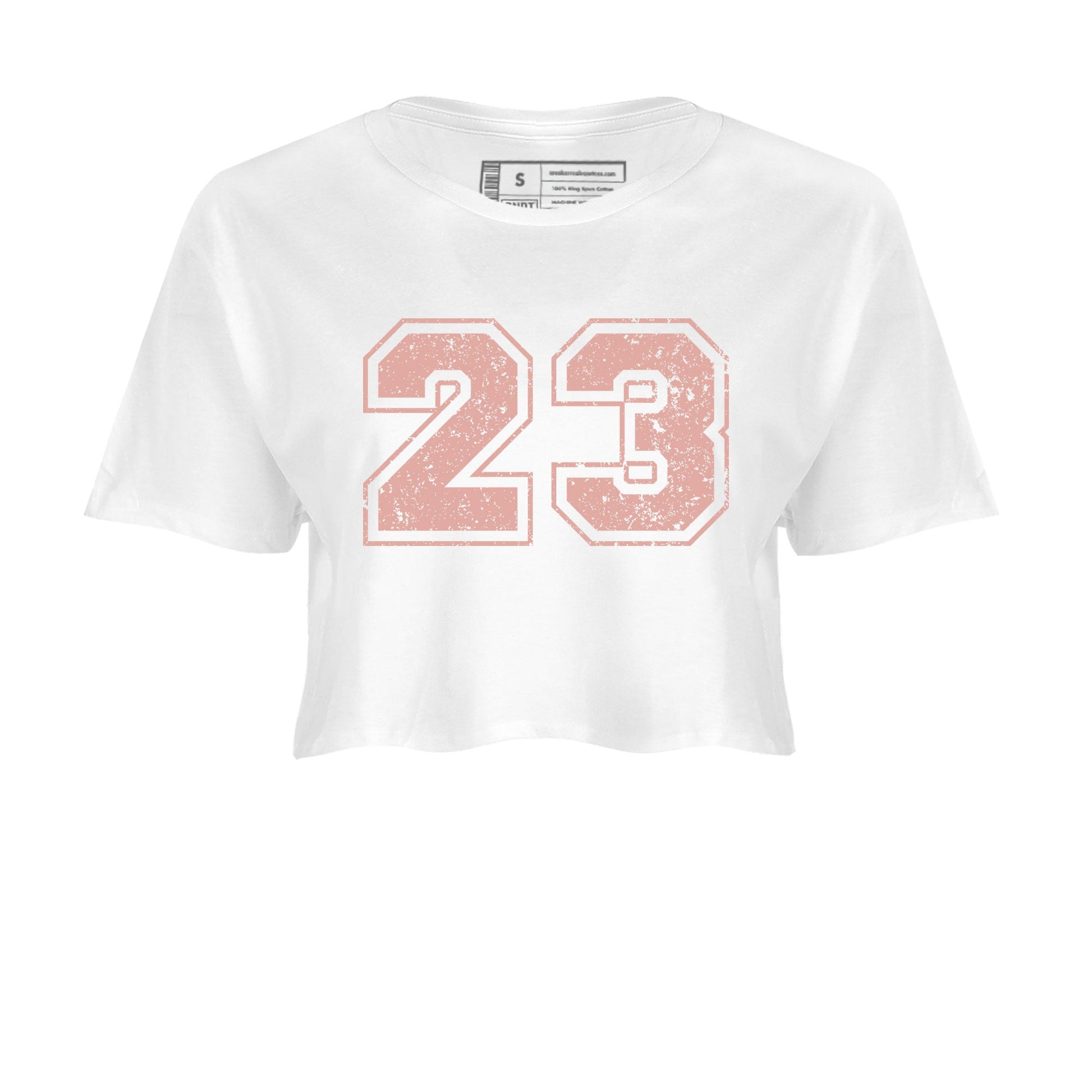 Dunk Low WMNS Rose Whisper shirt to match jordans Number 23 sneaker tees Dunk Rose Whisper SNRT Sneaker Release Tees White 2 Crop T-Shirt