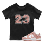 Dunk Low WMNS Rose Whisper shirt to match jordans Number 23 sneaker tees Dunk Rose Whisper SNRT Sneaker Release Tees Baby Toddler Kids Black 1 T-Shirt