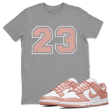 Dunk Low WMNS Rose Whisper shirt to match jordans Number 23 sneaker tees Dunk Rose Whisper SNRT Sneaker Release Tees Casual Unisex shirts Heather Grey 1 T-Shirt