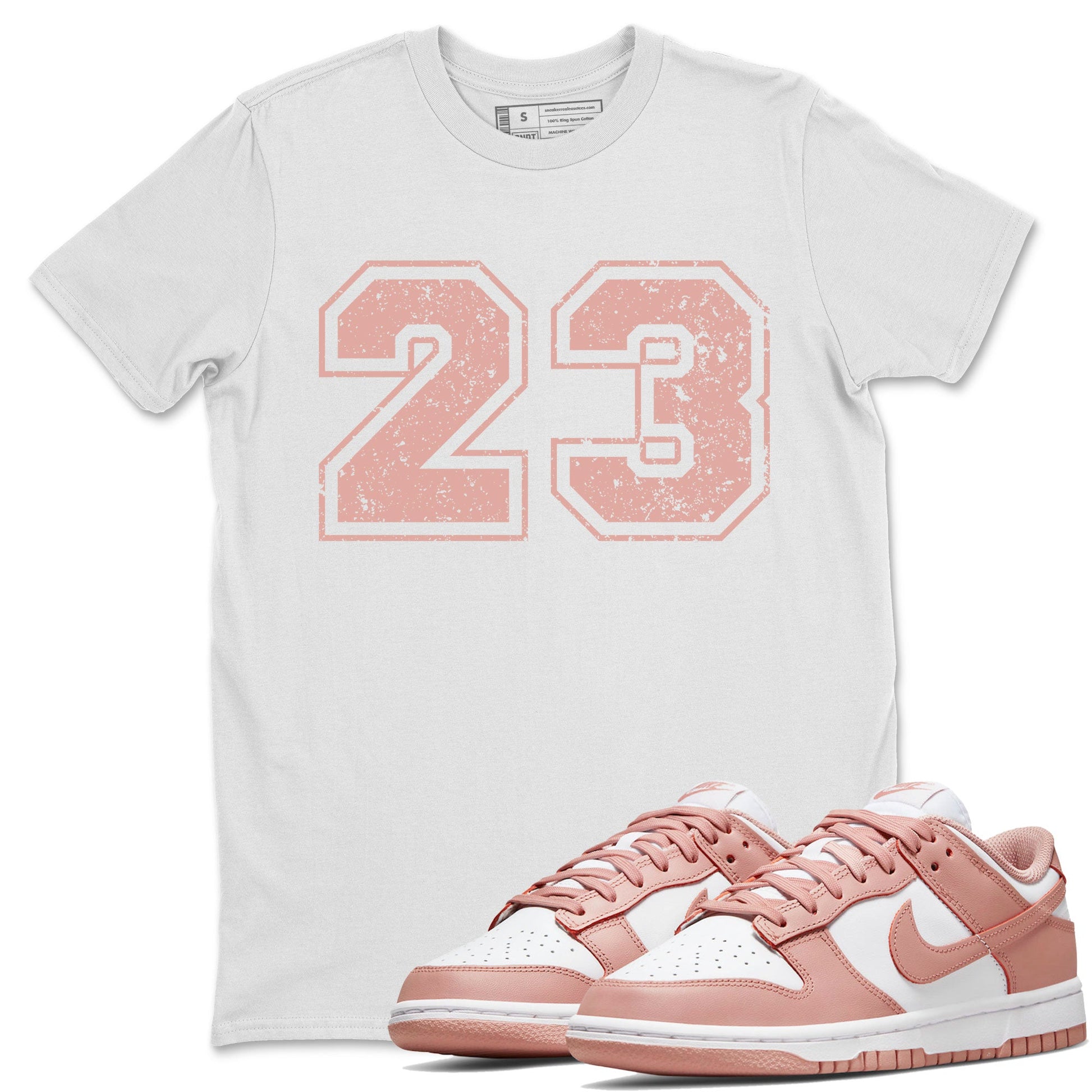 Dunk Low WMNS Rose Whisper shirt to match jordans Number 23 sneaker tees Dunk Rose Whisper SNRT Sneaker Release Tees Casual Unisex shirts White 1 T-Shirt