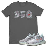 Yeezy 350 Blue Tint Sneaker Match Tees Number 350 Sneaker Tees Yeezy 350 Blue Tint Sneaker Release Tees Unisex Shirts