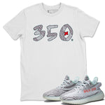 Yeezy 350 Blue Tint Sneaker Match Tees Number 350 Sneaker Tees Yeezy 350 Blue Tint Sneaker Release Tees Unisex Shirts