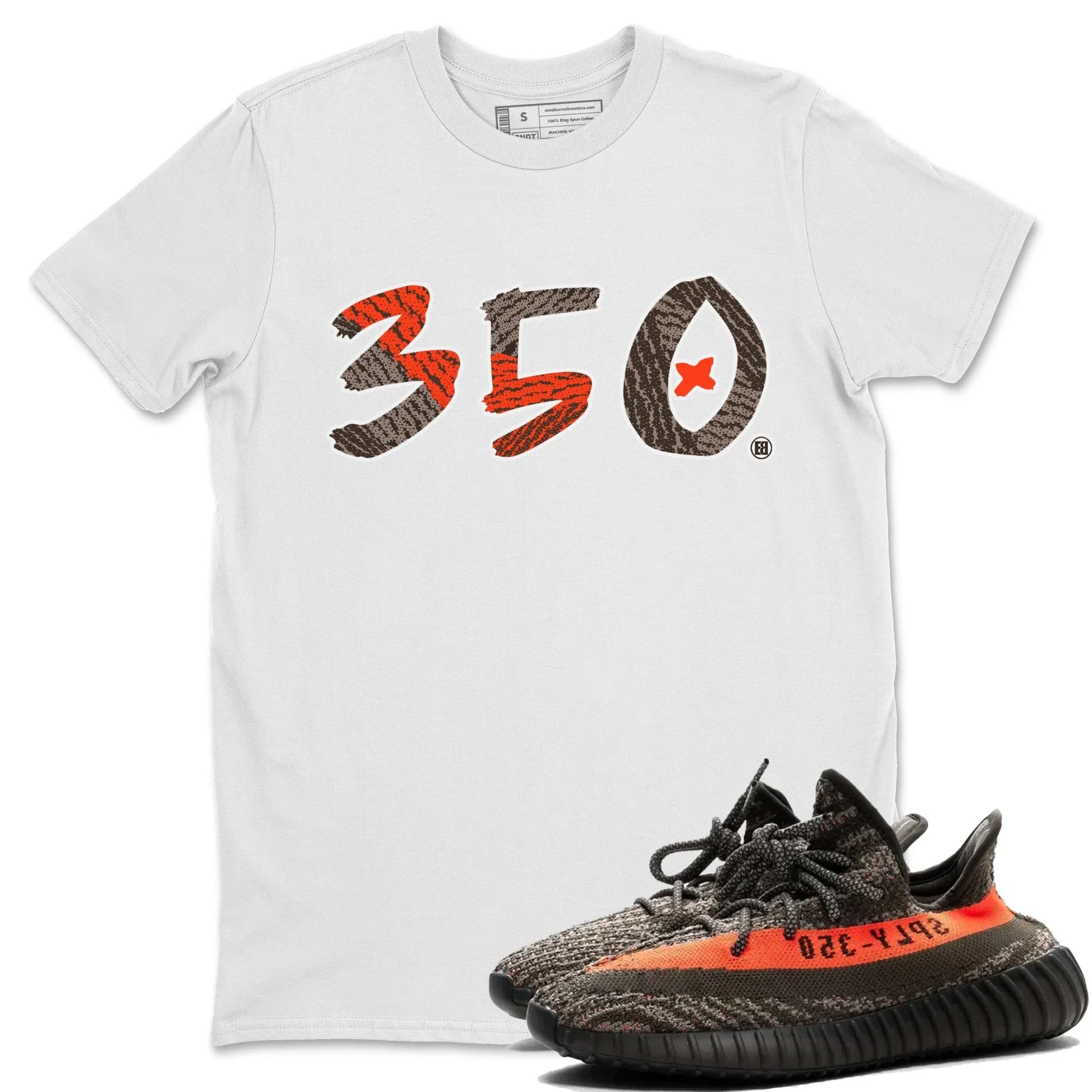 Number 350 Unisex Tops Yeezy 350 Carbon Beluga SNRT Sneaker T shirts