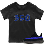 Yeezy 350 Dazzling Blue Sneaker Match Tees Number 350 Sneaker Tees Yeezy 350 Dazzling Blue Sneaker Release Tees Kids Shirts