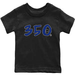 Yeezy 350 Dazzling Blue Sneaker Match Tees Number 350 Sneaker Tees Yeezy 350 Dazzling Blue Sneaker Release Tees Kids Shirts