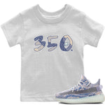 Yeezy 350 MX Blue Sneaker Match Tees Number 350 Sneaker Tees Yeezy 350 MX Blue Sneaker Release Tees Kids Shirts