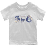 Yeezy 350 MX Blue Sneaker Match Tees Number 350 Sneaker Tees Yeezy 350 MX Blue Sneaker Release Tees Kids Shirts