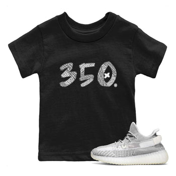 Yeezy Boost 350 Static shirt to match jordans Number 350 sneaker tees Yeezy 350 Static SNRT Sneaker Tees Sneaker Matching Clothing Brand Baby Toddler Black 1 T-Shirt
