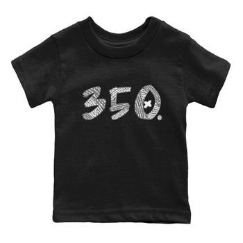 Yeezy Boost 350 Static shirt to match jordans Number 350 sneaker tees Yeezy 350 Static SNRT Sneaker Tees Sneaker Matching Clothing Brand Baby Toddler Black 2 T-Shirt