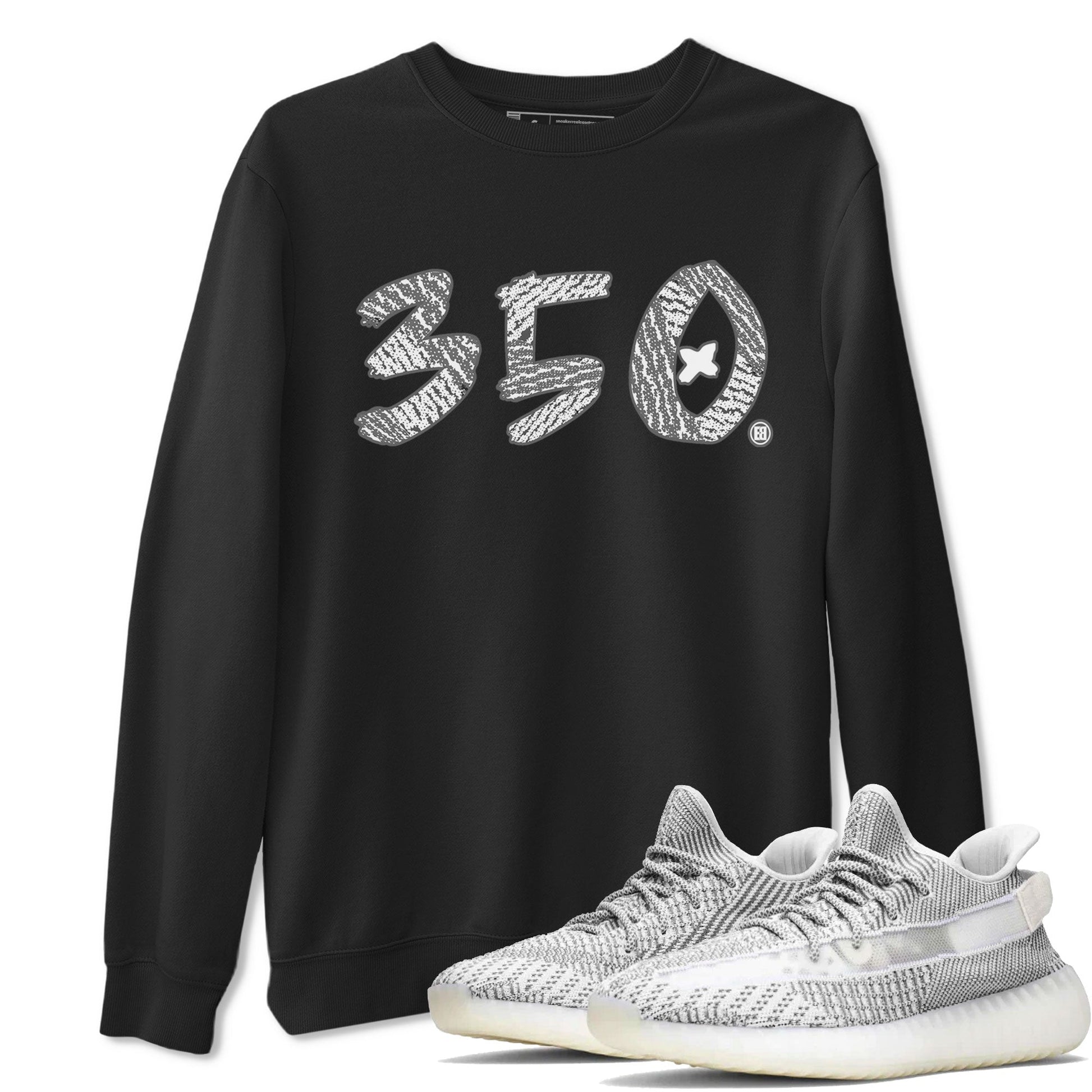 Yeezy Boost 350 Static shirt to match jordans Number 350 sneaker tees Yeezy 350 Static SNRT Sneaker Tees Sneaker Matching Clothing Brand Unisex Sneaker Tee Black 1 T-Shirt