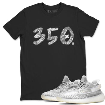 Yeezy Boost 350 Static shirt to match jordans Number 350 sneaker tees Yeezy 350 Static SNRT Sneaker Tees Sneaker Matching Clothing Brand Unisex Sneaker Tee Black 1 T-Shirt