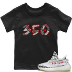 Yeezy 350 Zebra Sneaker Match Tees Number 350 Sneaker Tees Yeezy 350 Zebra Sneaker Release Tees Kids Shirts