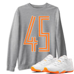 Jordan 11 Citrus Sneaker Match Tees Number 45 Sneaker Tees Jordan 11 Citrus Sneaker Release Tees Unisex Shirts