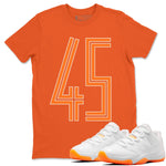 Jordan 11 Citrus Sneaker Match Tees Number 45 Sneaker Tees Jordan 11 Citrus Sneaker Release Tees Unisex Shirts