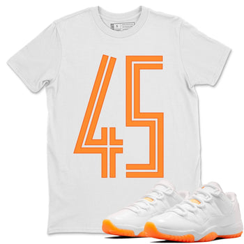 Jordan 11 Citrus Sneaker Match Tees Number 45 Sneaker Tees Jordan 11 Citrus Sneaker Release Tees Unisex Shirts