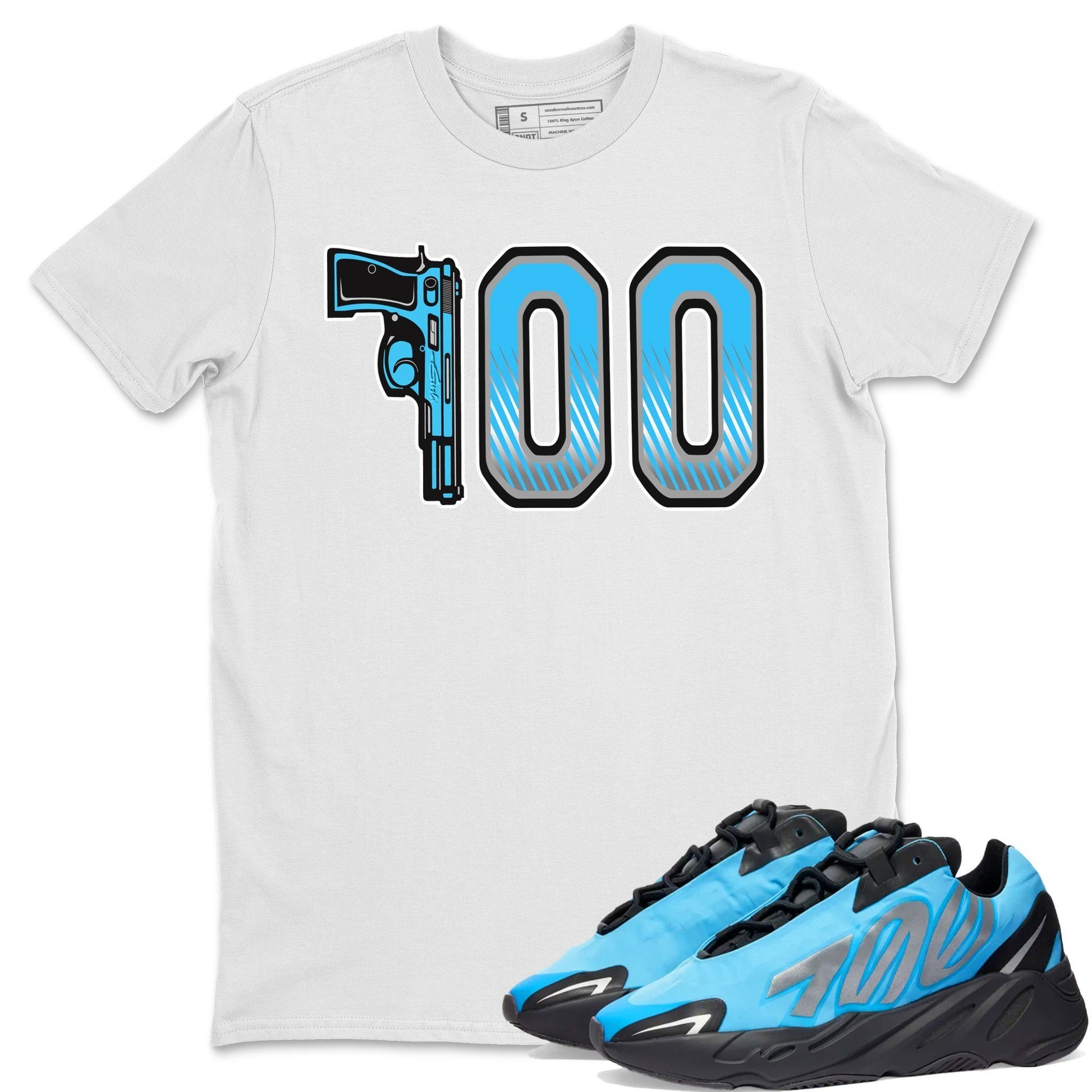 Yeezy 700 Bright Cyan Sneaker Match Tees Number 700 Sneaker Tees Yeezy 700 Bright Cyan Sneaker Release Tees Unisex Shirts