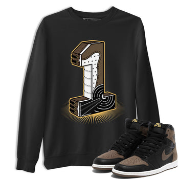 Air Jordan 1 Palomino shirt to match jordans Number Statue sneaker tees Crew Neck Jordan 1 Retro High OG Palomino SNRT Sneaker Release Tees Unisex Casual Shirts Black 1 T-Shirt