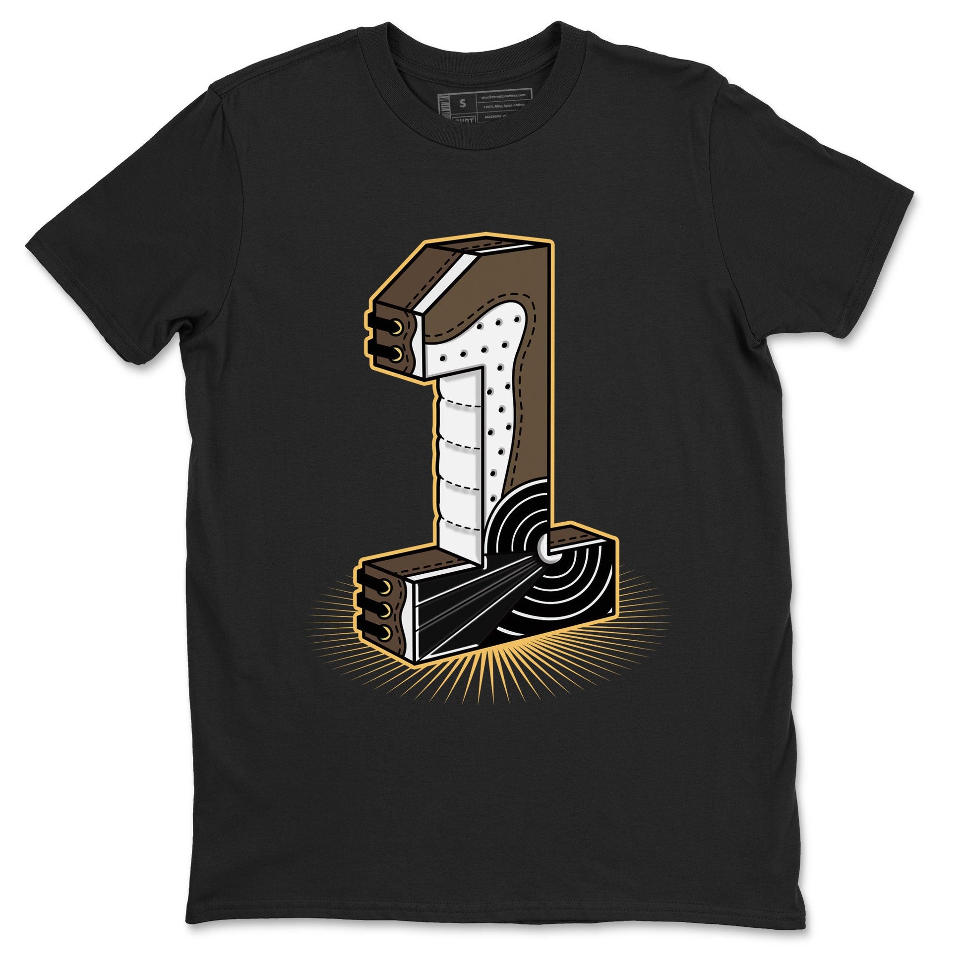 Air Jordan 1 Palomino shirt to match jordans Number Statue sneaker tees Crew Neck Jordan 1 Retro High OG Palomino SNRT Sneaker Release Tees Unisex Casual Shirts Black 2 T-Shirt